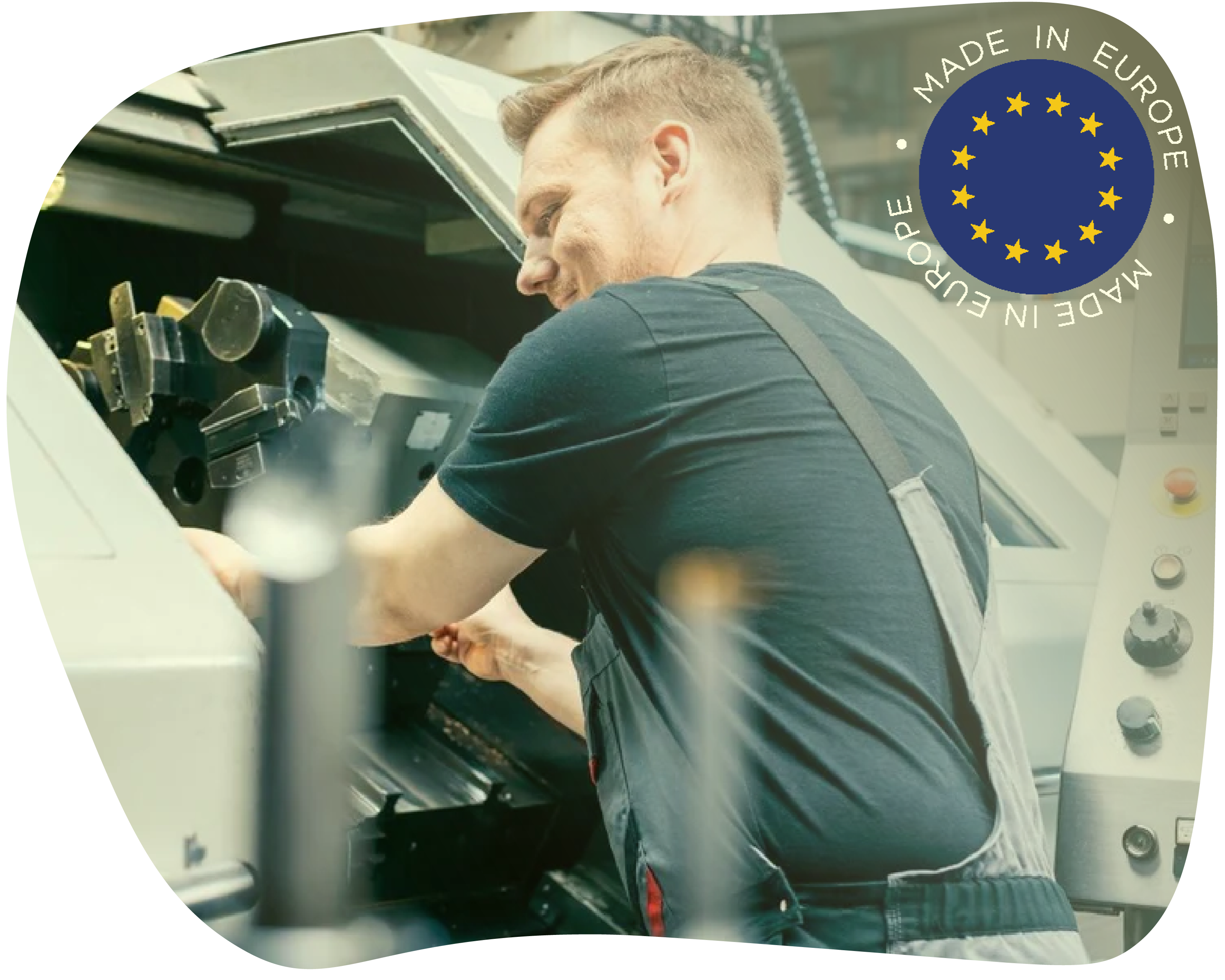 Badge Fabriqué en Europe pour Oscillot