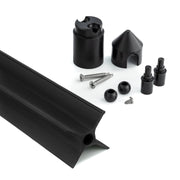 Black 100 feet (31 metre) cat proof fence kit by Oscillot